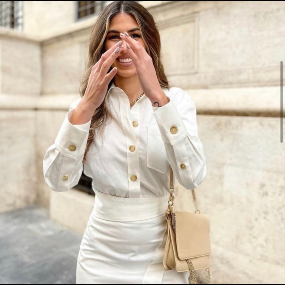 ZARA MINI SHIRT DRESS - Picture 4 of 12